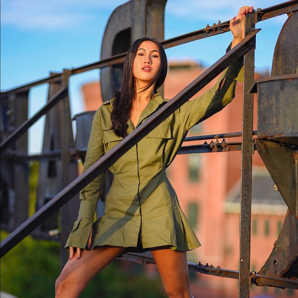 Lioness Cover Girl Dress in Sage